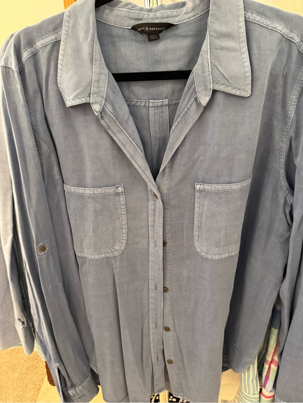 Banana Republic Soft Light Blue Button-Down Shirt